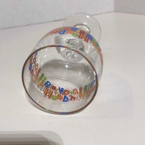 NWOT - Happy Birthday Wine Glass - Picture 5 of 5